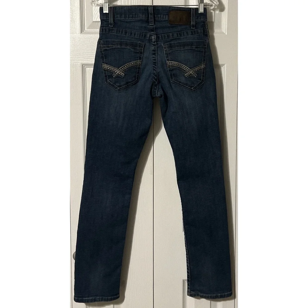 BKE Men's Jake Straight‎ Stretch Mid Rise Dark Wash Jeans Size 29 (29x31)